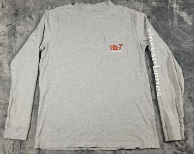 Camiseta Vineyard Vines Para Hombre S Gris Fútbol Ballena Exterior Elastizada  Foto 1 de 4