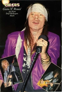 1989 Guns n Roses Axl Rose Slash Duff MAGAZIN POSTERSEITE Geschenk! (3789) - Bild 1 von 1