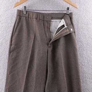 Action Slacks by Levi Mens 30x30Trousers Brown Pleated Classic Fit Dress Pants - Picture 1 of 7