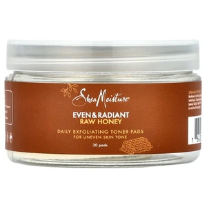 Even & Radiant Raw Honey, Daily Exfoliating Toner Pads, 30 Pads - Picture 1 of 2