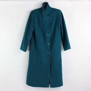 Forecaster Of Boston Women's size 7/8 Teal Green Long Wool Coat - Picture 1 of 5