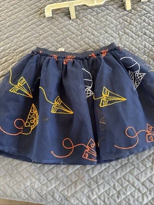 Falda bordada de aviones de papel tutú de tul Cat And Jack azul marino 6/6x Foto 1 de 4