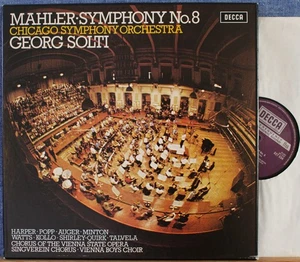 Solti (w Harper; Popp; Kollo). Mahler (Symphony 8) Decca Set 534-5 (2) Box. NM - Imagen 1 de 1