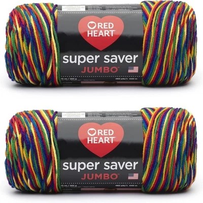 Red Heart Super Saver Jumbo Mexcana Yarn - 2 Pack of 10Oz/283G - Acrylic - 4 Med - Изображение 1 из 2