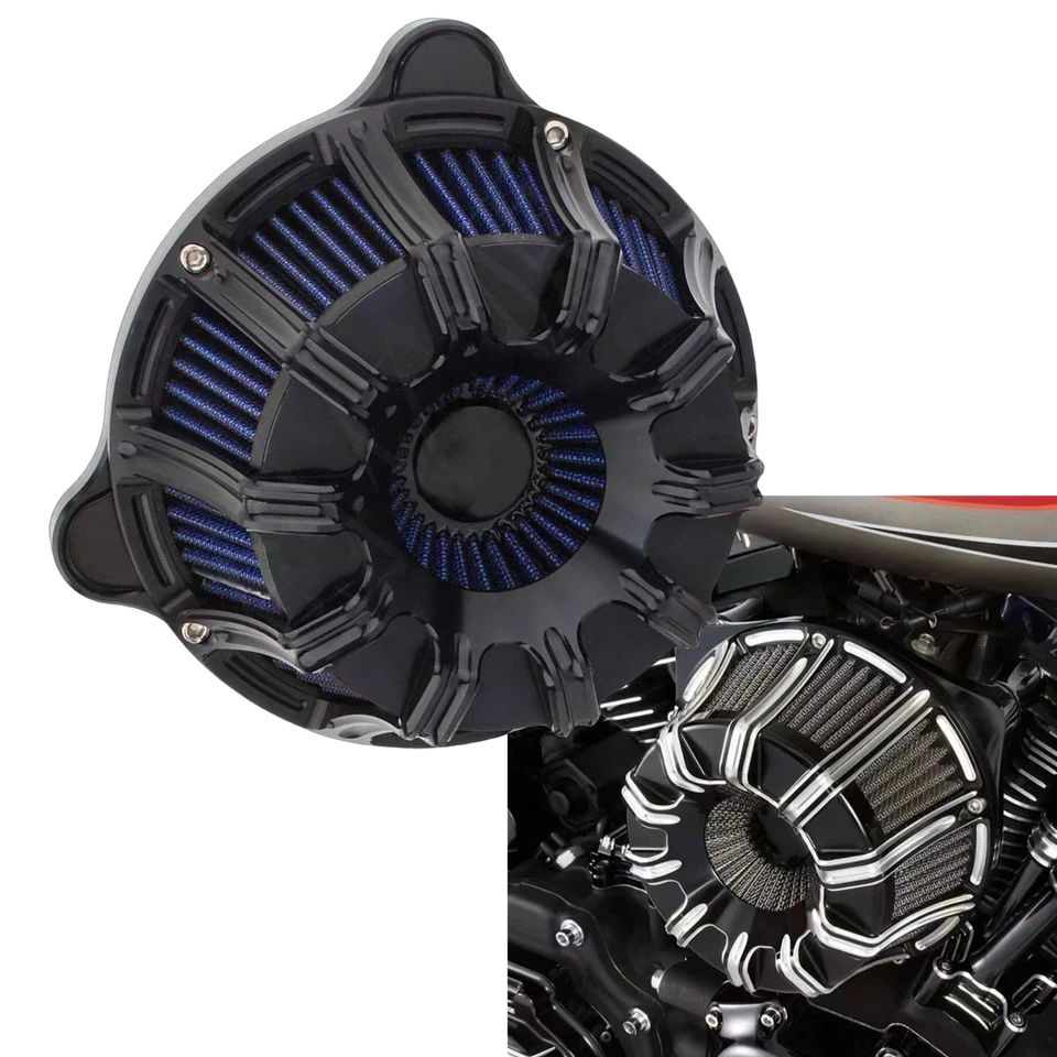 Sistema de filtro de admisión de filtro de aire para Harley Touring Softail 2018-2020 2019 M8 D Foto 1 de 4