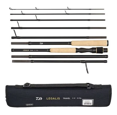 Daiwa Legalis Travel Spinnrute - 9ft / 10ft / 9-teilig - Köder Angelrute