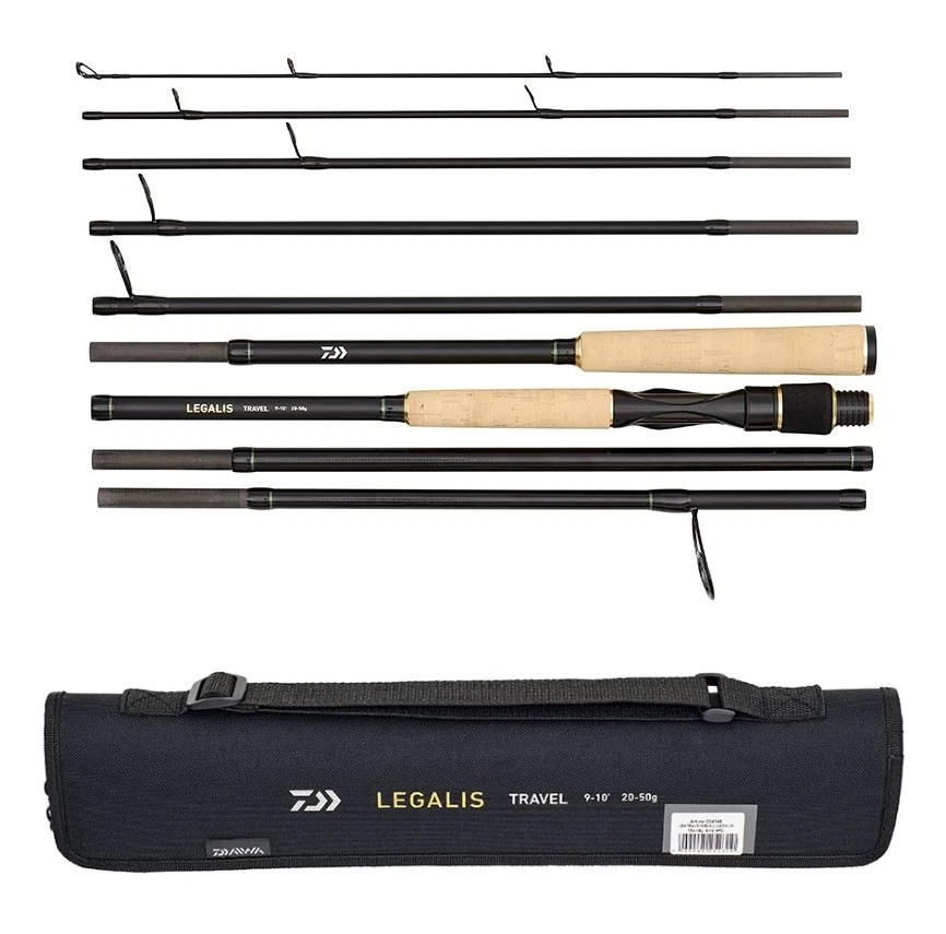 Daiwa Legalis Travel Spinning Rod - 9ft / 10ft / 9 section - Lure Fishing Rod
