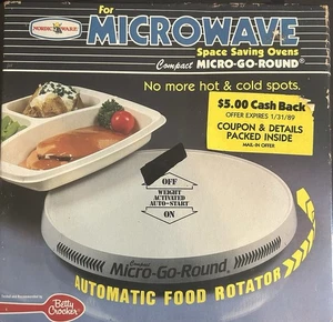 Vintage Nordic Ware Micro-Go-Round Kompakt 9,5" Mikrowelle Drehteller Neu Offene Box - Bild 1 von 7