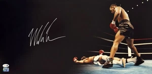 Mike Tyson Signed 12x24 Boxing Panoramic Photo JSA QR Hologram - Picture 1 of 2