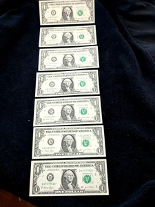 $1 2003 STAR NOTE SET ( 7 DISTRICT ) NO CLEVELAND--- GEM UNCIRCULATED. #9 - Picture 1 of 14