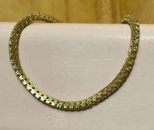 New unworn 14k Yellow Gold & Diamonds 1.2ct Tennis Bracelet (11g) - Picture 1 of 14