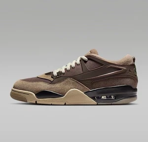 AIR JORDAN 4 RM IRONSTONE/MEDIO OLIVA-MARRONE BAROCCO FQ7939-022-TAGLIA 9 - Foto 1 di 9
