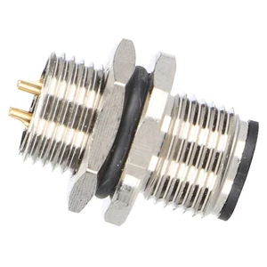 M12‑B‑P4‑M12x1 4pin Plug Adapter Panel Mounted Socket IP67 Waterproof Connector♫ - Picture 1 of 12