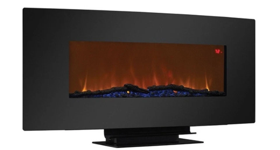 Chimenea eléctrica colgante de pared o de pie con calentador y mando a distancia Foto 1 de 2