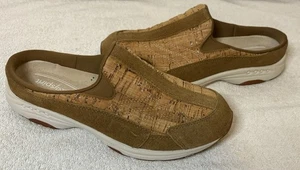 Easy Spirit traveltime Comfort Mule Sneakers Shoes Size 8.5 Cork Metallic Suede - Picture 1 of 6