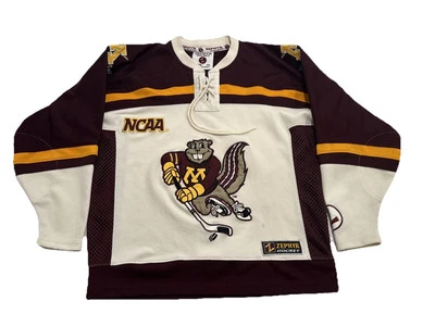 Zephyr Kids Small Minnesota Golden Gophers Hockey Jersey Vintage - Image 1 of 4