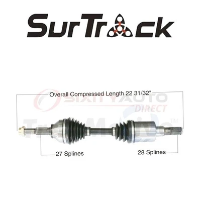 SurTrack CV Axle Shaft for 2007-2008 Isuzu i-370 3.7L L5 - Constant Velocity aa - Image 1 of 4