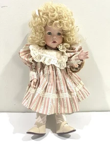 Vintage 1987 Dianna Effner Porzellan Puppe "Hilary" Ultimate Collection lockig blond - Bild 1 von 8