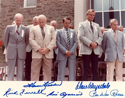 1984 HALL OF FAME SIGNED 8X10 KILLEBREW DRYSDALE PEE WEE REESE + JSA AUTOGRAPH - Image 1 of 2