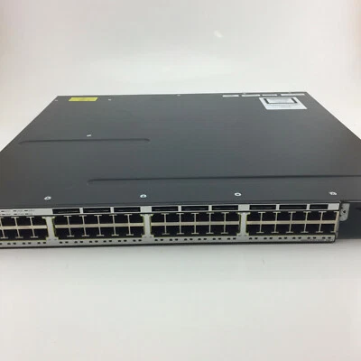 CISCO WS-C3750X-48P-S V02 Catalyst 3750-X PoE Switch - No Module - Image 1 of 2