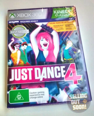 Just Dance 4 Xbox 360 NEW RARE AUSSIE! Dancing pop music hip hop kids toys games - Image 1 of 4