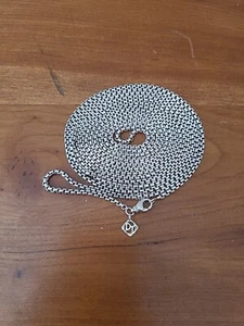 David Yurman Sterling 72 inch Chain With DY 14K Tag L04 - Picture 1 of 7