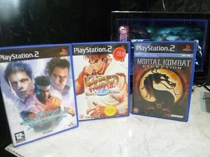 PS2 MORTAL KOMBAT DECEPTION HYPER STREET FIGHTER 2 AND VIRTUA FIGHTER EVO 4 - Picture 1 of 8