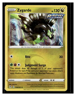 SWSH07: Evolving Skies #118/203 Zygarde - Image 1 of 2