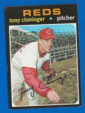 1971 Topps Baseball Card #218 Tony Cloninger Cincinnati Reds