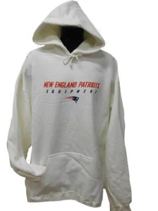 New England Patriots Adult MENS Sizes 3XL-4XL White Reebok Hoodie - Picture 1 of 6