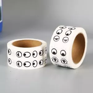 1000 pz/rotolo autoadesivo mini adesivo a forma di occhio decorazione Halloween - Foto 1 di 12