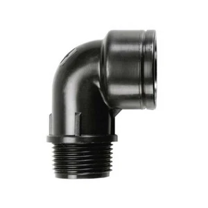 KIT 5 STÜCK - 1/2" WELLENBOGEN AUSSENGEWINDE WEIBLICH GEBOGEN 90° BEWÄSSERUNG PP - Bild 1 von 1