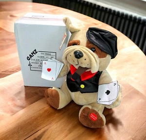 NEW Vtg 2005 Dealin Dawg Singing & Dancing 11” Bull Dog "The Gambler" Ganz - Picture 1 of 10
