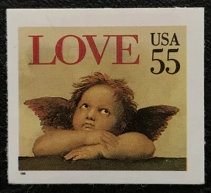 1995 Scott #2960 - 55¢ - LOVE, CHERUB - Booklet Single Mint NH - Picture 1 of 1