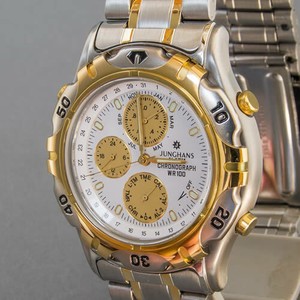 Herren Armbanduhr Junghans - Quarz - Chronograph - Neuzustand, ungetragen