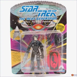 Star Trek The Next Generation Borg 1992 TNG action figure by Playmates worn pack - Picture 1 of 3