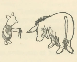 Winnie-the-Pooh 1926 - Globo de cumpleaños por Ernest H Shepard impresión artística - Imagen 1 de 3