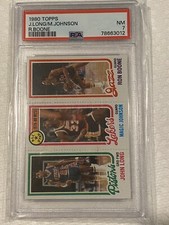 1980-81 Topps Magic Johnson Rookie Card RC PSA 7 NM Long Boone Basketball Cards