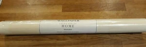 VINTAGE LAURA ASHLEY CREAM STRIPE WALLPAPER MIDHURST CREAM UNOPENED NEW ROLL VGC - Picture 1 of 6
