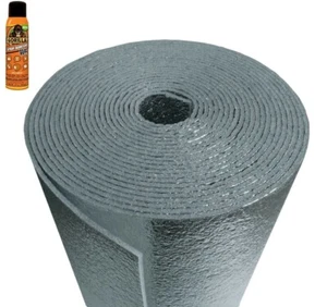 Vehicle Car Automotive Insulation Heat Sound Deadener Foam + Adhesive 75sqft - Picture 1 of 5