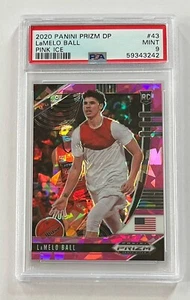 2020 LaMelo Ball Panini Prizm DP RC Pink Ice PSA 9 Basketball Card #43 - Bild 1 von 2