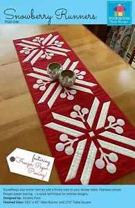 Snowberry Runners Pattern from Poorhouse Quilt Designs - Picture 1 of 2