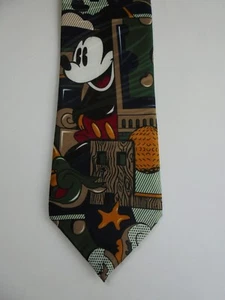MICKEY MOUSE NECK TIE MICKEY & CO BY JOHN & LOIS AUSTRALIA - Picture 1 of 2