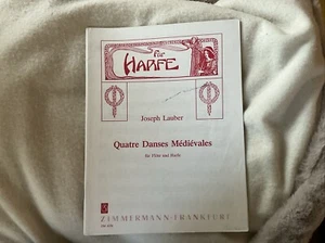 Joseph Lauber Quatre Danses Médiévales Für Flöte Und Harfe ZM 1036 - Bild 1 von 2