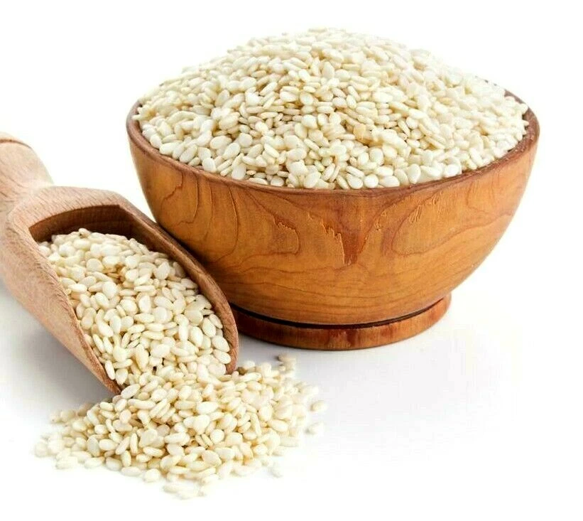 White Sesame Seeds NON GMO ORGANIC MIX Seasoning-Select Size-Hulled - Image 1 of 1