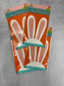 60 (4 packs of 15) cellophane Easter treat bags 5" x 9" Bunny ears twist ties - Picture 1 of 1