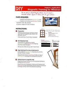 Magnetic Framing for Windows - by the meter - free postage - Foto 1 di 5