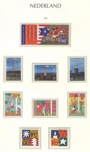 Netherlands G20 MNH 1994 9v Sport Soccer Lighthouses Below face - Picture 1 of 1