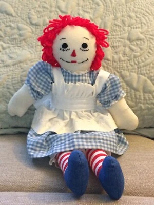 Beautiful Handmade Raggedy Ann Doll 15  1/2" - SIGNED by Artist - Image 1 of 4