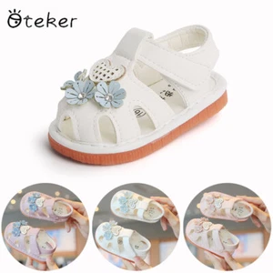 Baby Girls Sandals Party Shoes Slippers Toddlers Non-Slip Walking Sandals Size - Picture 1 of 15